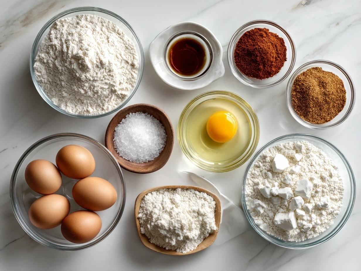 Ingredients for making creamy, delicious Cajun Scalloped Potatoes