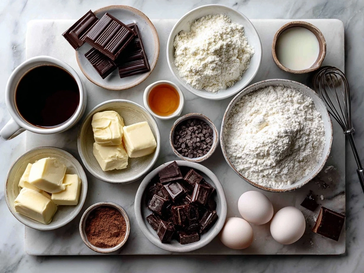 Ingredients for Chocolate Blossom Cookies