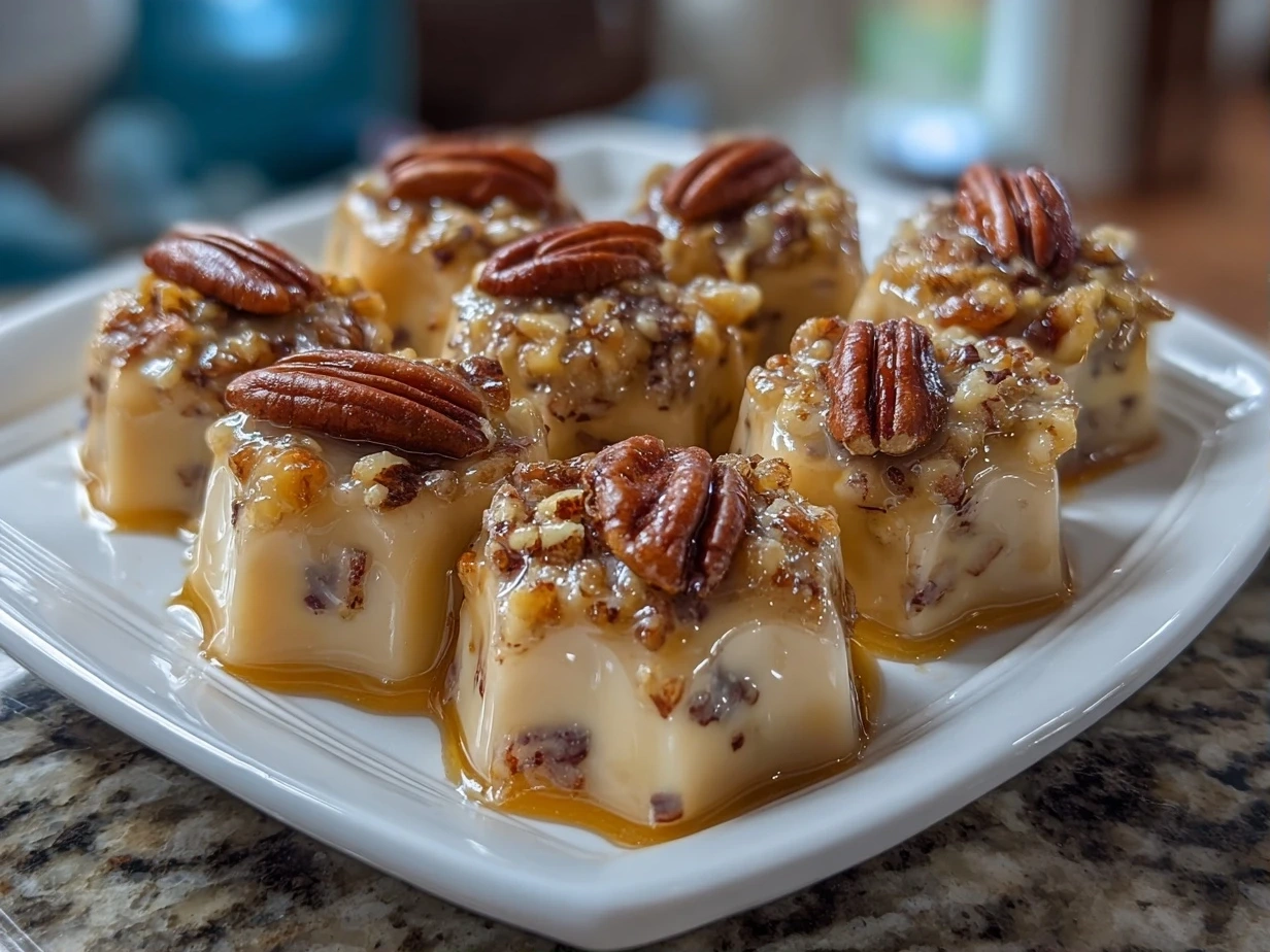 Close-up of Homemade Vanilla Pecan Pralines