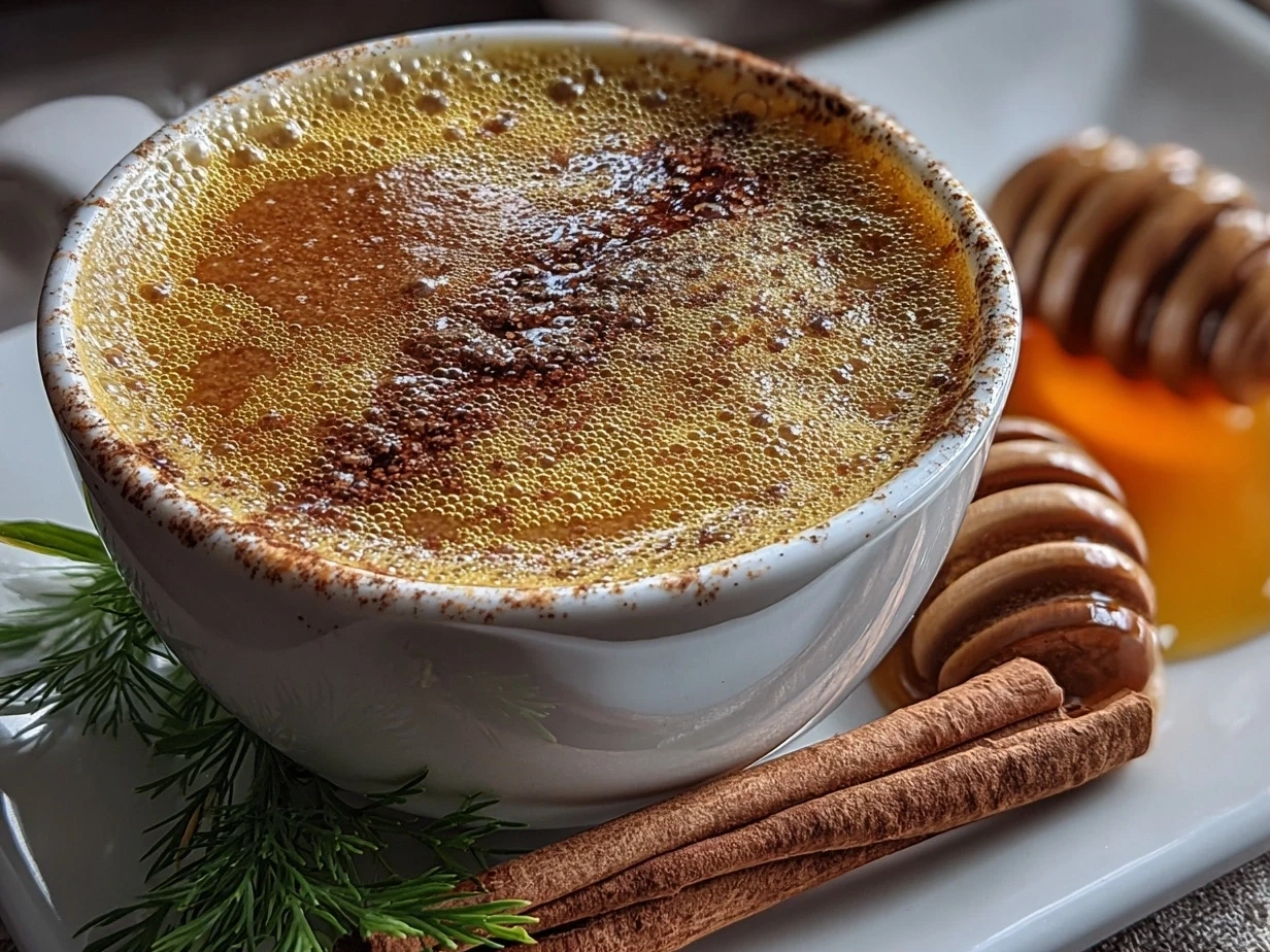 Close-up of Hot Buttered Rum