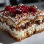 Close-up of Luxe Cranberry Tiramisu