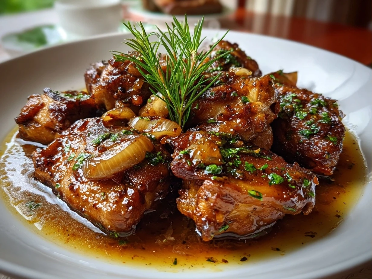 Filipino Chicken Adobo Close-Up