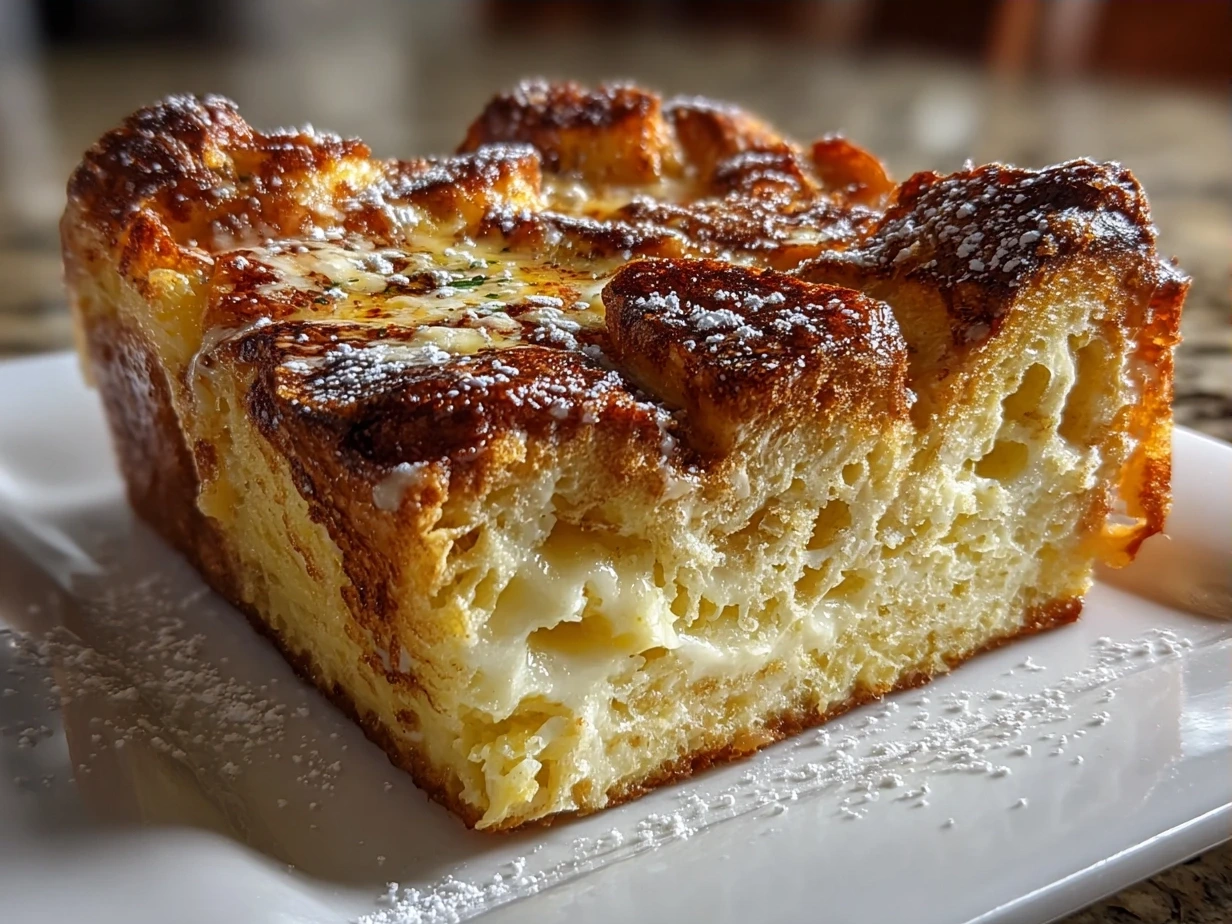 Finished French Toast Bake served, golden and inviting