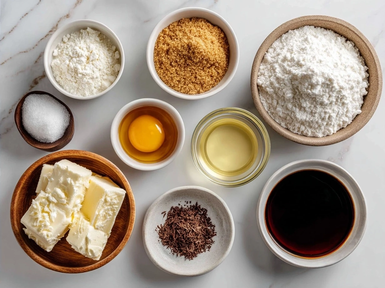 Ingredients for French toast sticks including eggs, cinnamon, bread, milk, and vanilla