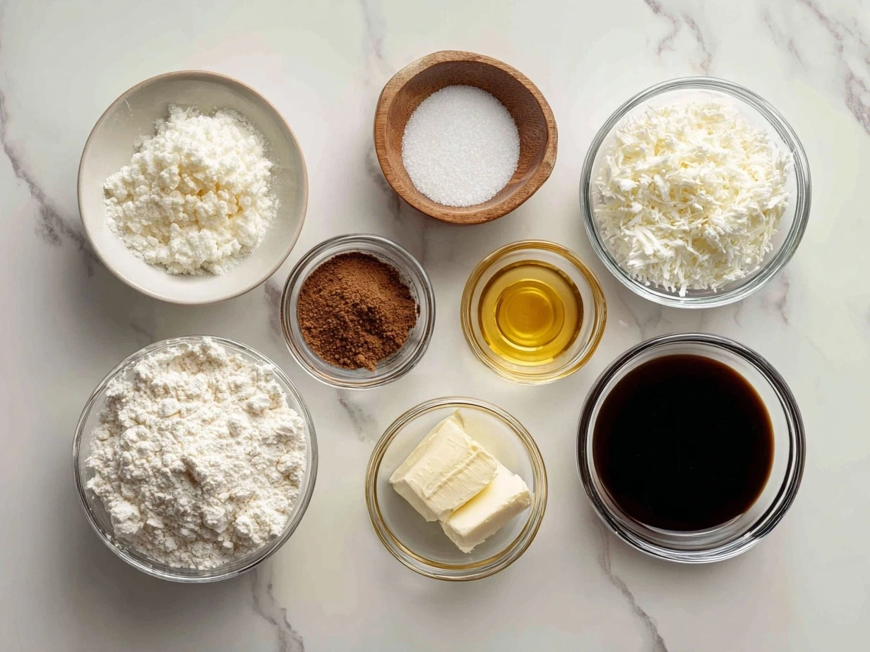 Ingredients for frosted Lofthouse cookies including flour, sugar, butter, shortening, eggs, vanilla, and sour cream.