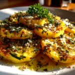 Home cook, taken with iPhone 14 Pro. Close-up slight angle of freshly prepared yellow squash parmesan on white plate. Warm appetizing --ar 4:3 --style raw --s 240