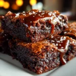 Home cook, taken with iPhone 15 Pro. Close-up slight angle of delicious vegan brownies on white plate. Rich inviting --ar 4:3 --style raw --s 260