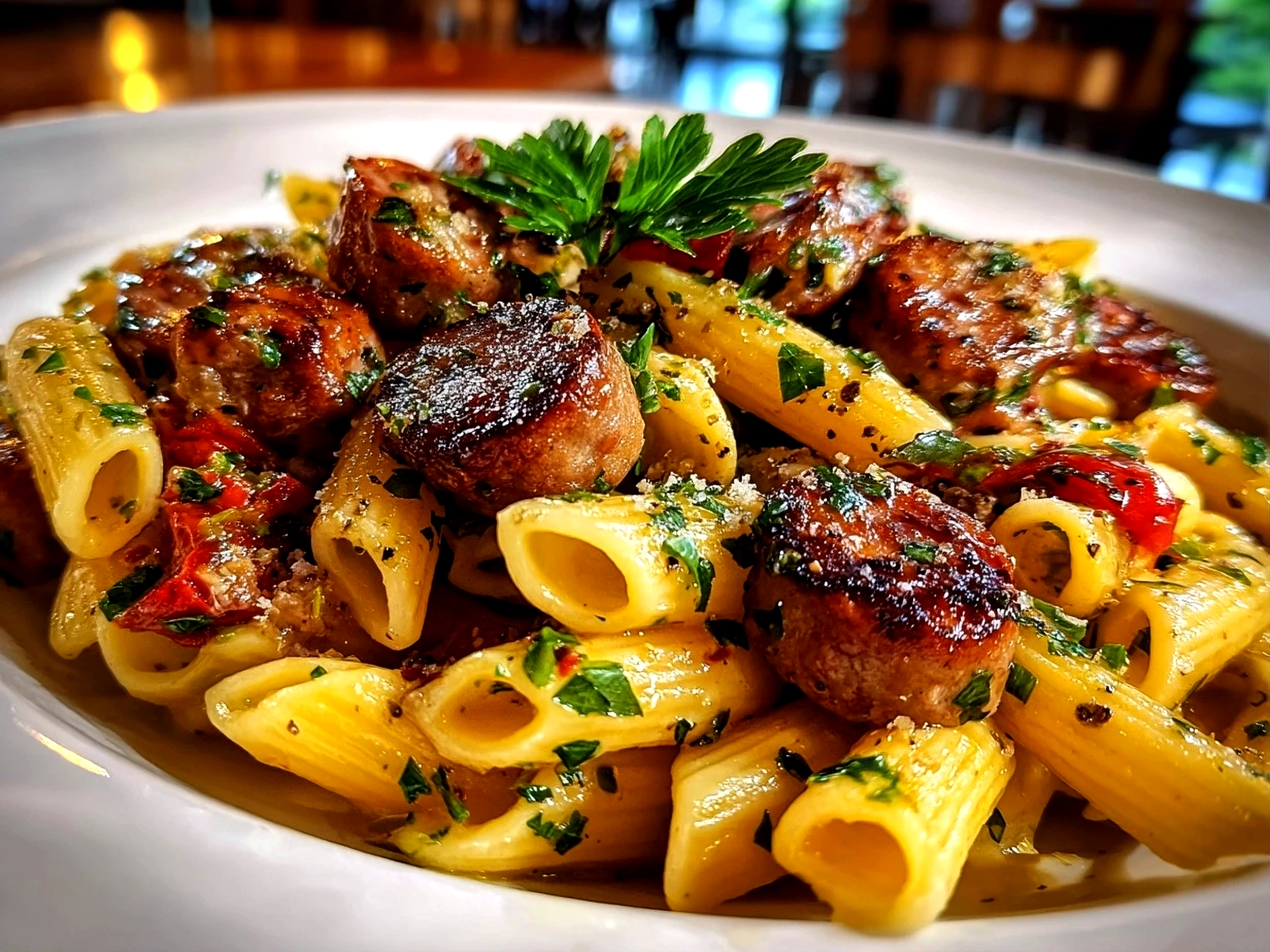 Homemade Cajun Sausage Pasta