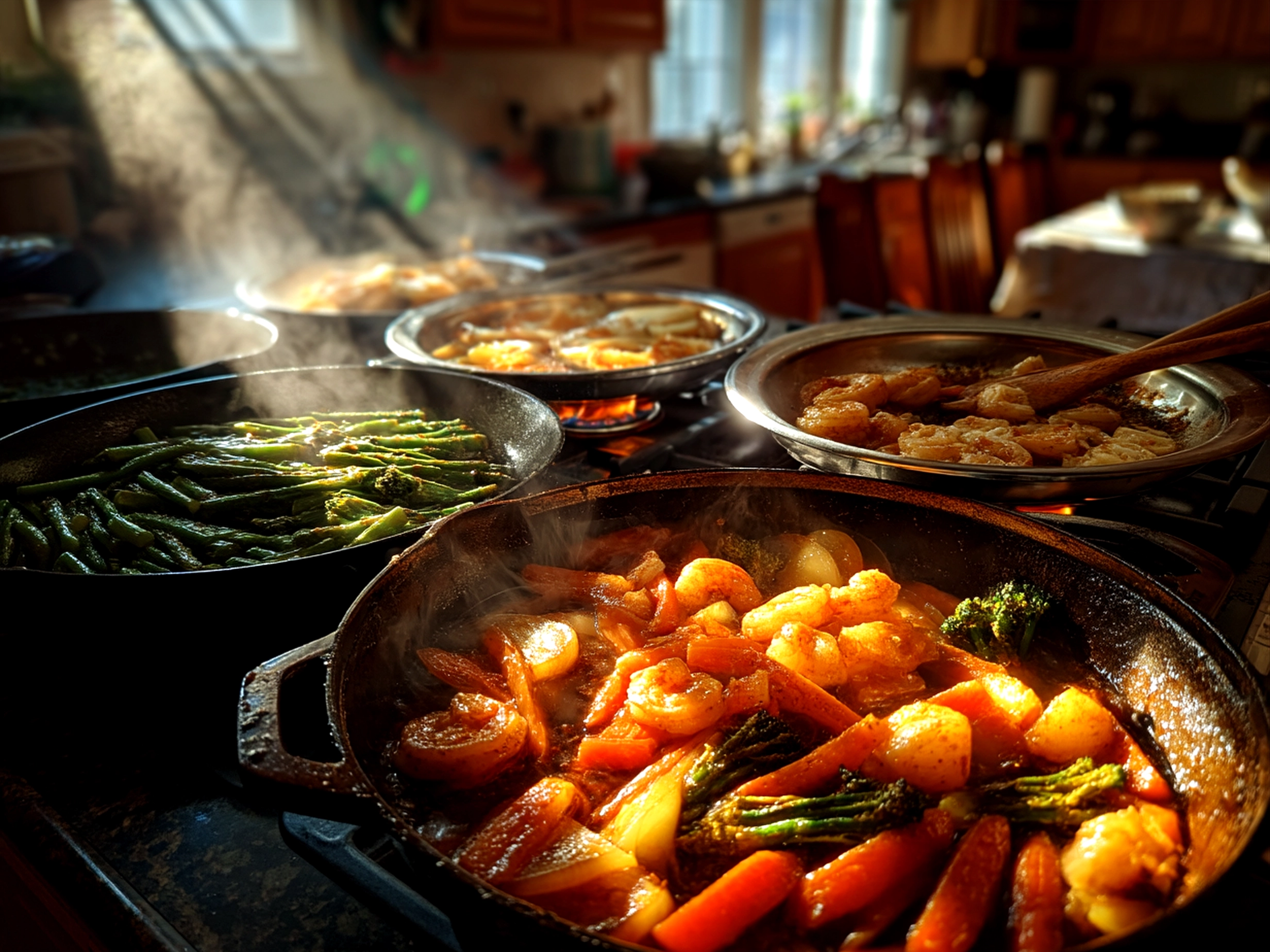 Serving of Honey Garlic Ground Beef and broccoli stir-fry on plate with rice