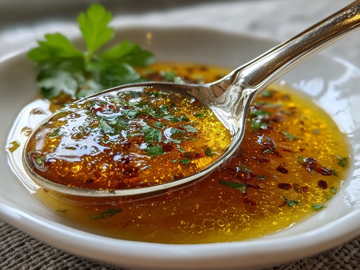 Final Lemon Vinaigrette Dressing ready to serve