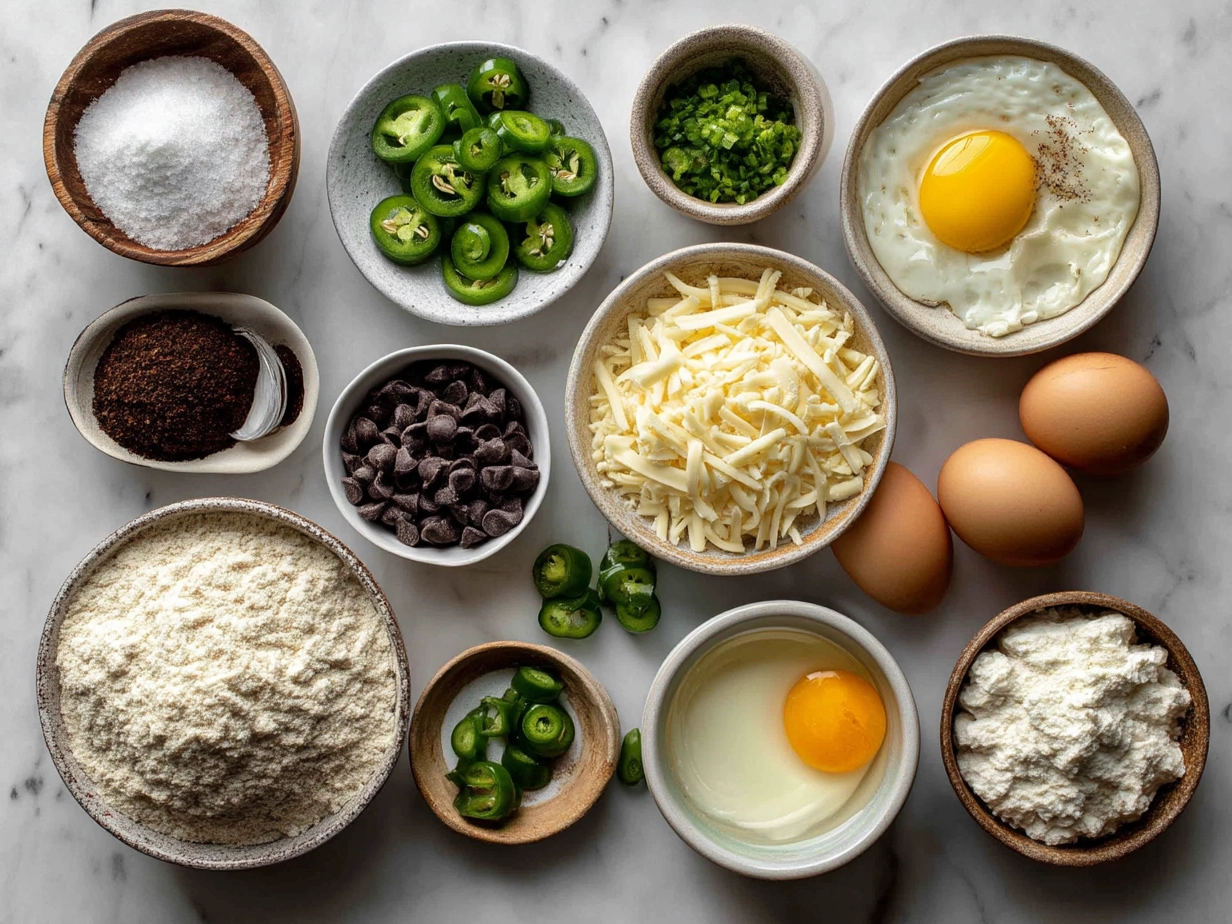 Ingredients for Jalapeño Cheddar Protein Bagels with Greek Yogurt Salsa