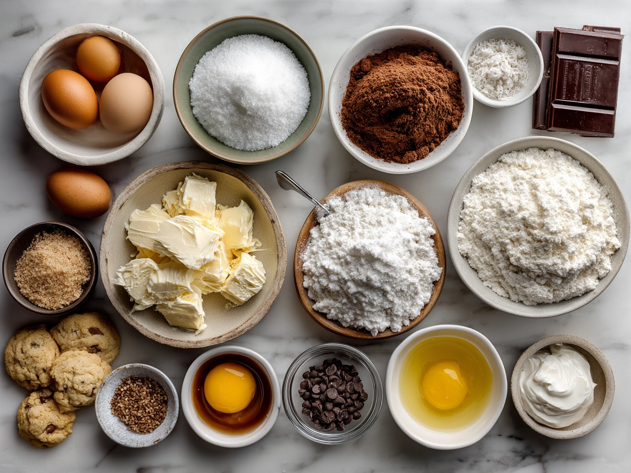 Ingredients for Basketball Ice Cream Cookie Sandwiches