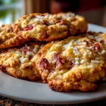 Freshly baked strawberry crunch cookies