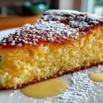 home cook, taken with iPhone 14. Close-up slight angle of comforting flourless yogurt cake on white plate. fresh vibrant --ar 4:3 --style raw --s 220