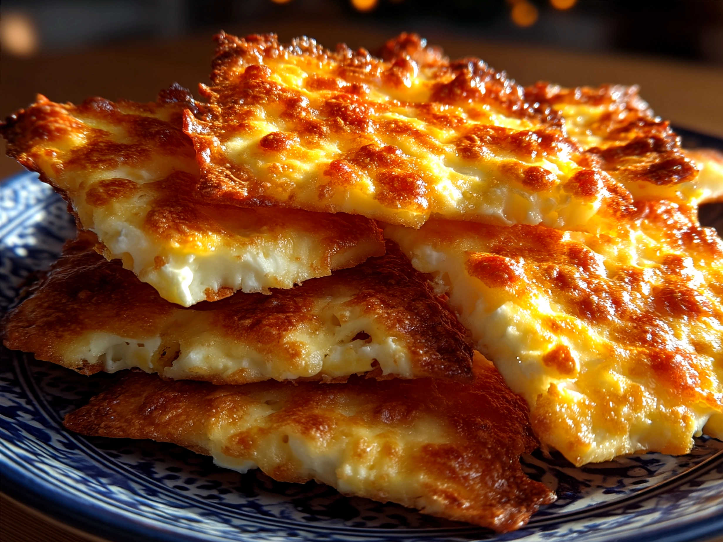 A plate of Keto Cottage Cheese Chips with vegetables and dips