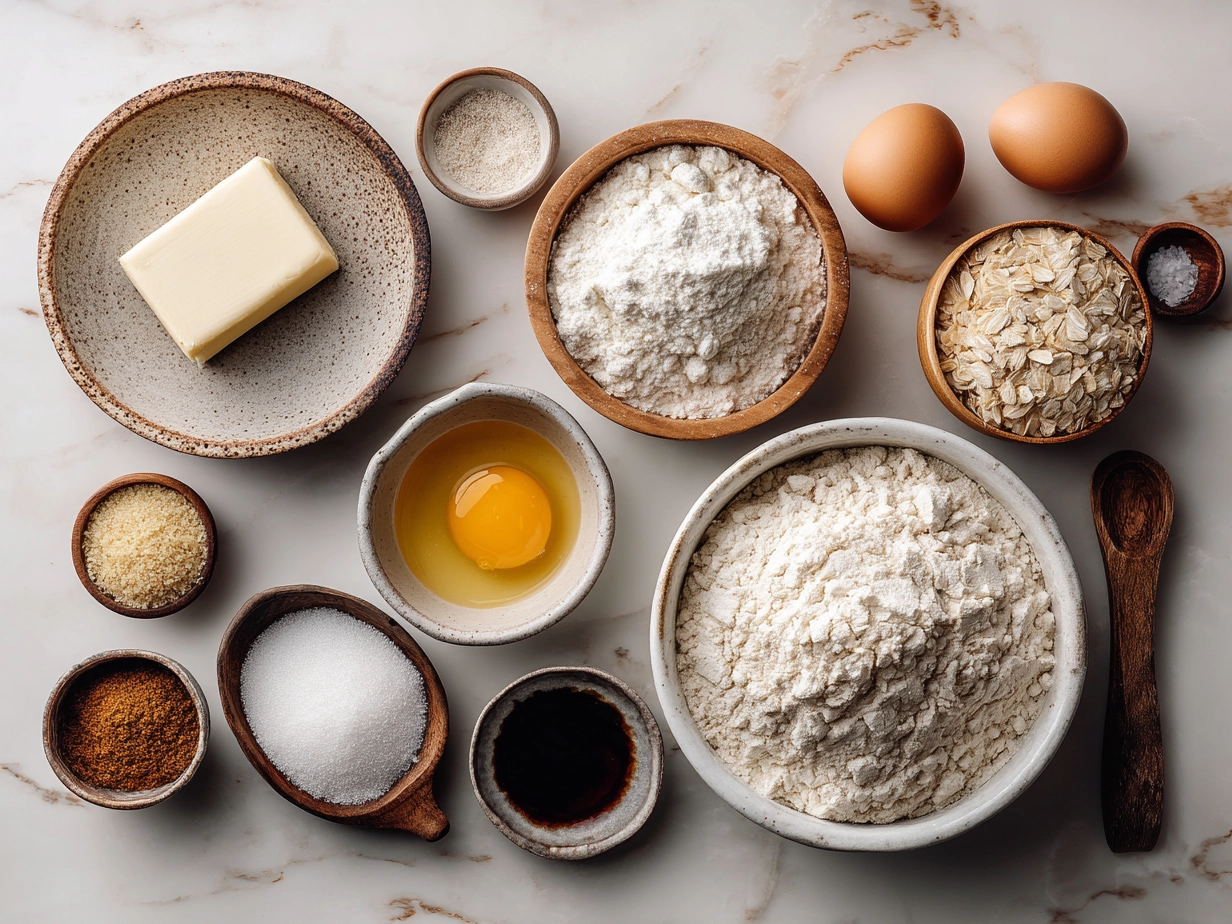 Ingredients for sourdough discard sugar donuts