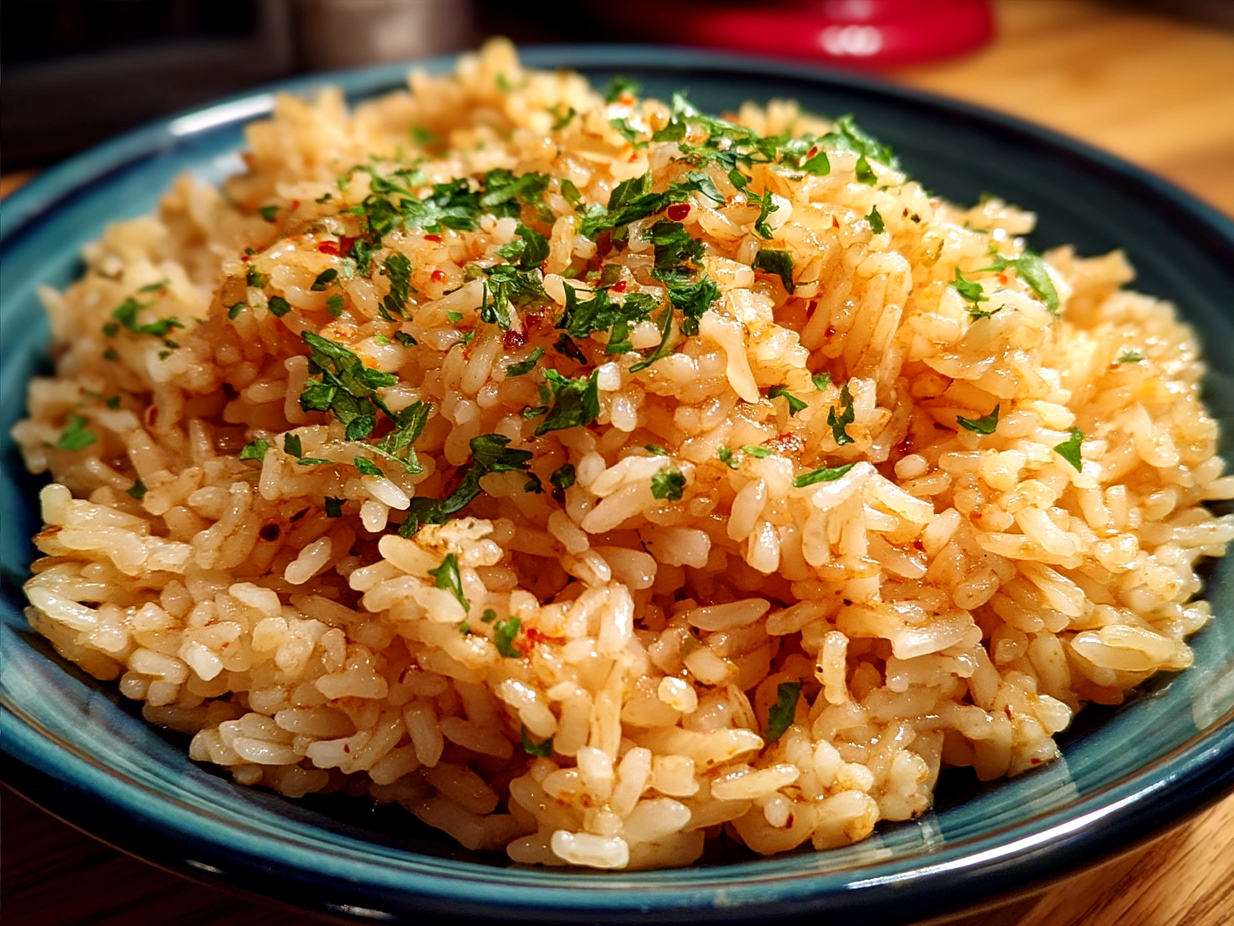 Serving Texas Roadhouse Seasoned Rice with sides